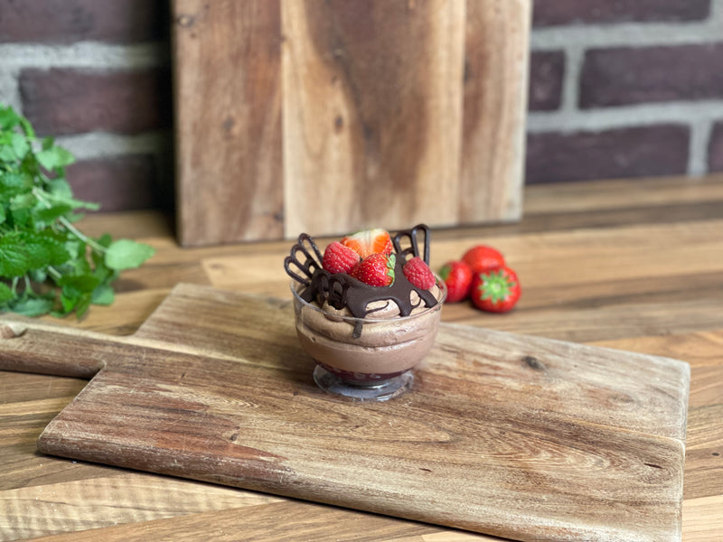 Vegansk choklad och hallonbakelse