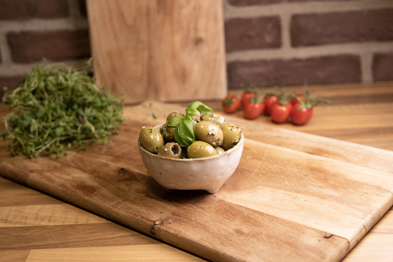 Vitlöksmarinerade oliver 150g