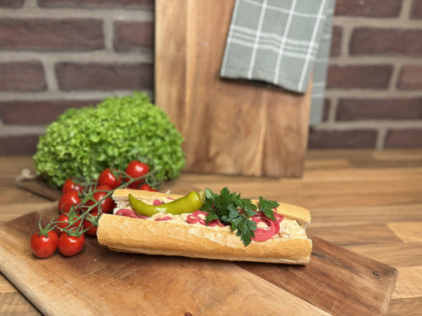 Baguette med kycklingkebab