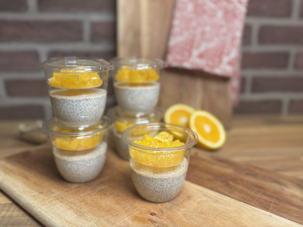Chiapudding med smak av pepparkaka och apelsin