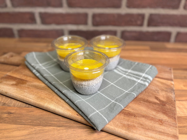 Chiapudding med mangopuré